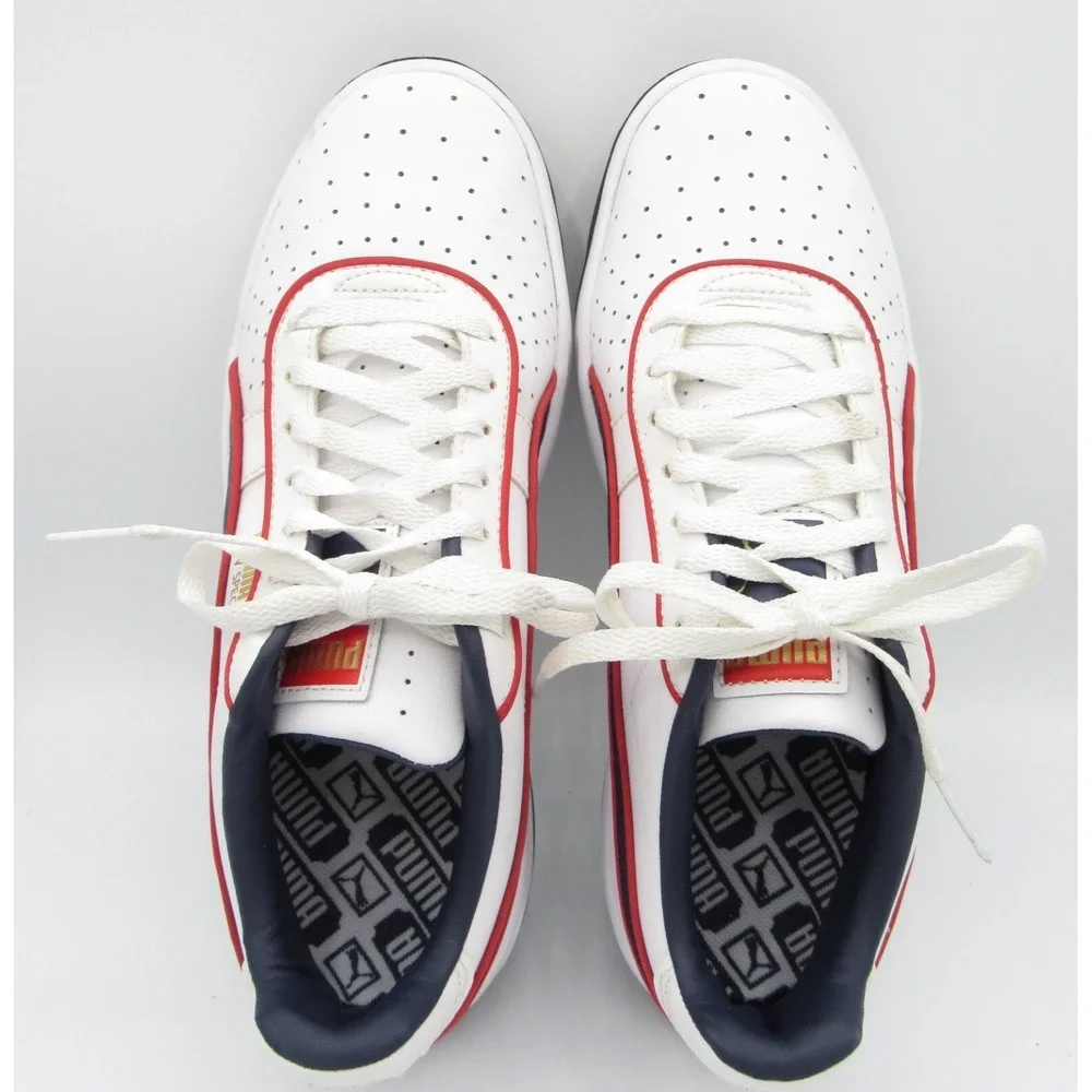 Puma GV Special Sneakers White with Red & Blue Accents Big Kids Size 6.5